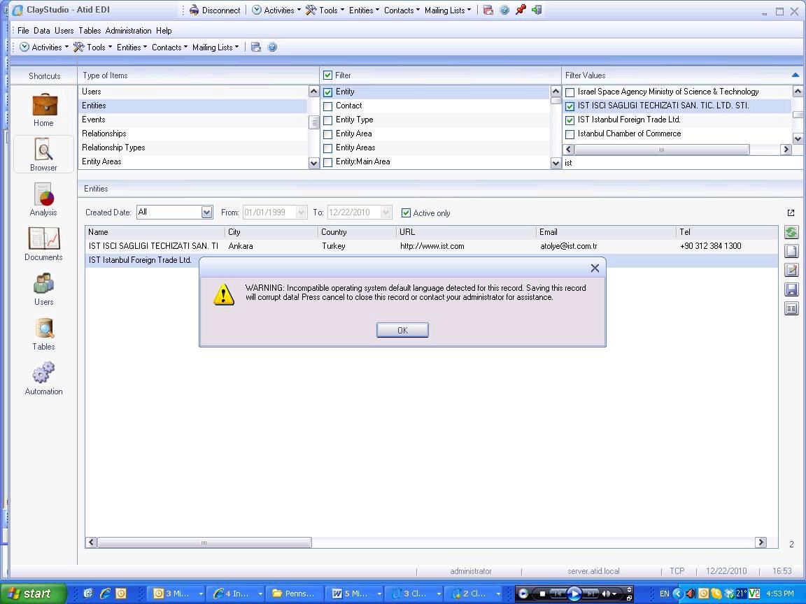 Error message picture